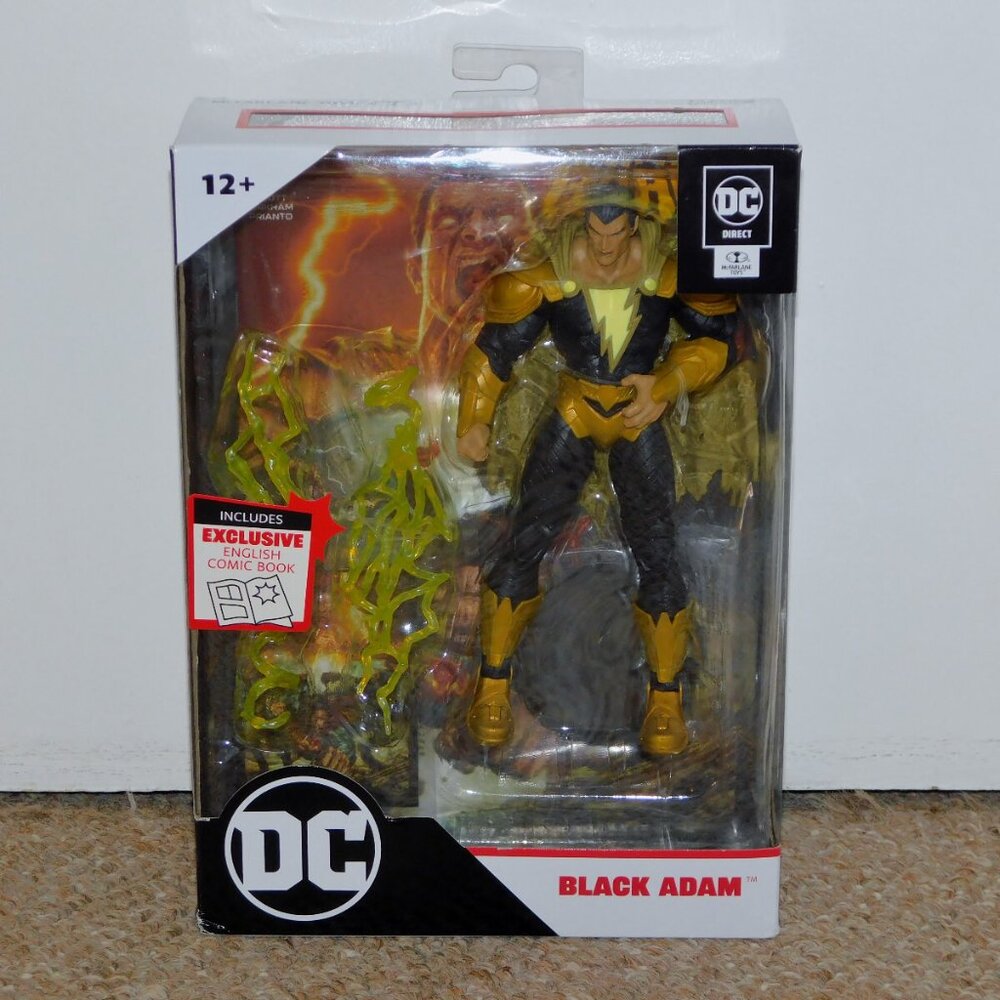 2022 McFarlane DC Direct 7" Page Punchers Black Adam Figure MIB New
